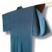ENSEMBLE KIMONO & HAORI BLEU EN SOIE 007-42 (L)